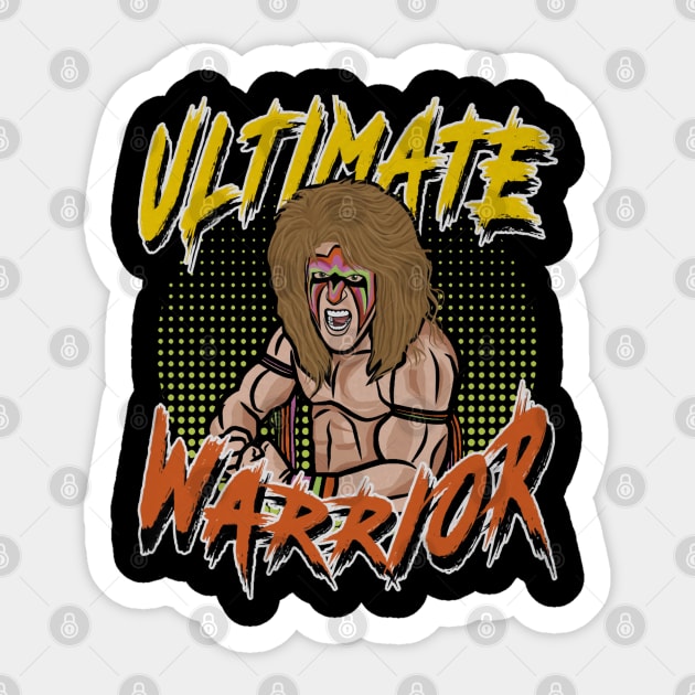 Ultimate Warrior Toon Sticker by MunMun_Design